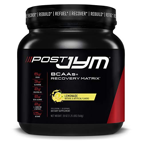 Product Cover Post JYM Active Matrix - Post-Workout with BCAA's, Glutamine, Creatine HCL, Beta-Alanine, and More | JYM Supplement Science | Lemonade Flavor, 30 Servings