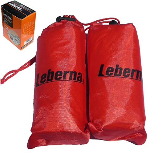 Product Cover Leberna Thermal Emergency Sleeping Bag Mylar Survival Gear Foil Bivy Sack Shelter Supply | 3 x 7 FT 36