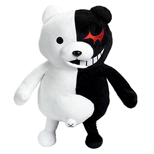 Product Cover 35cm Dangan Ronpa Super Danganronpa 2 Mono Kuma Black&White Bear Plush Doll Toy