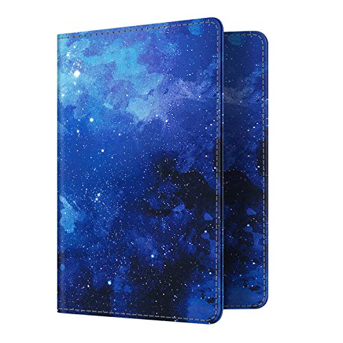 Product Cover Fintie Passport Holder Travel Wallet RFID Blocking PU Leather Card Case Cover, Starry Sky