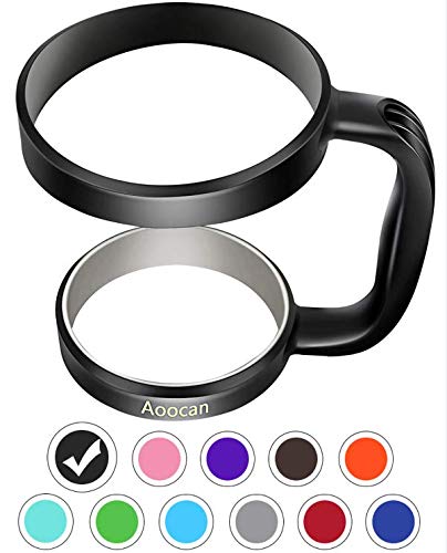 Product Cover Aoocan Handle for Yeti Rambler 30 oz Tumblers, Rtic, Sic Cup Ozark Trail and more Tumbler mug (Black)