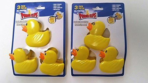 Product Cover Six Total Yellow Duckie or Duck Chip Clips