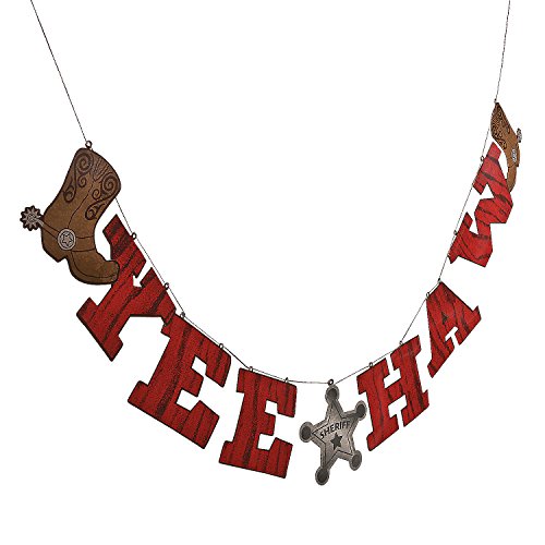 Product Cover Fun Express Cowboy Yee Haw Garland Party Decoration