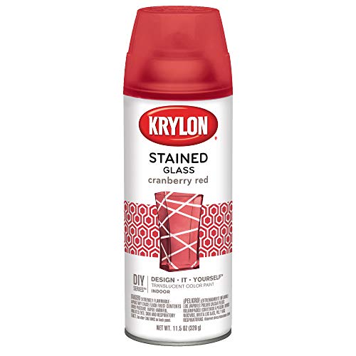 Product Cover Krylon K09026000 Stained Glass Paint, 11.5 oz, Cranberry Red