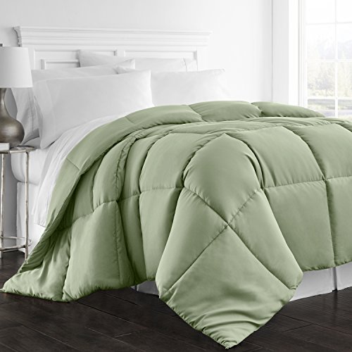 Product Cover Beckham Hotel Collection 1300 Series - All Season - Luxury Goose Down Alternative Comforter - Hypoallergenic  - King/Cal King - Sage