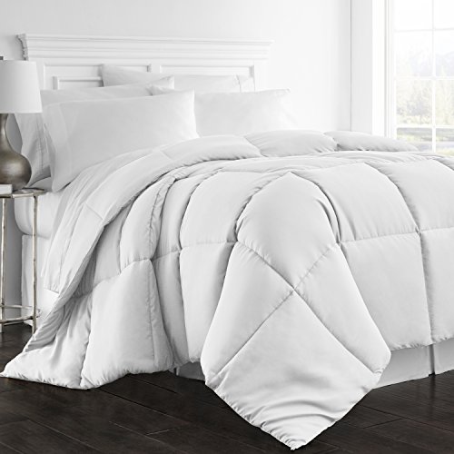 Product Cover Beckham Hotel Collection 1300 Series - All Season - Luxury Goose Down Alternative Comforter - Hypoallergenic  - King/Cal King - White