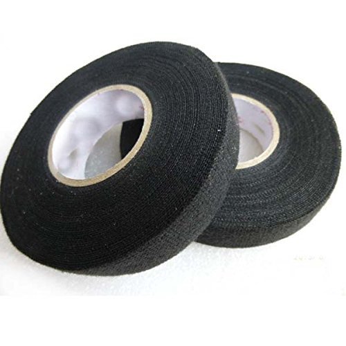 Product Cover Adecco LLC 2 Rolls Wire Loom Harness Tape, Wiring Harness Cloth Tape, Adhesive Fabric Tape for Automobile 15m/19mm