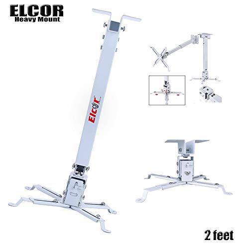 Product Cover ELCOR Projector Ceiling Mount kit 2ft. Adjustable with -/+15° Tilting