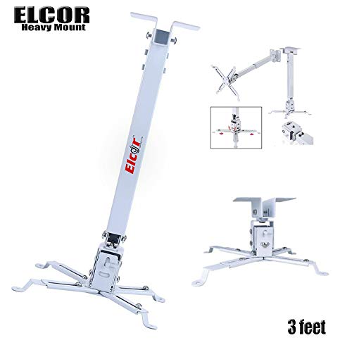 Product Cover ELCOR Projector Ceiling Mount kit 3 feet Adjustable with -/+15° Tilting