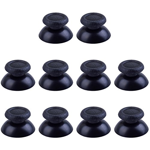 Product Cover BronaGrand 5 Pairs Black Replacement Analog Stick Thumbsticks Thumb Stick Joystick for Playstation 4 PS4 Controller