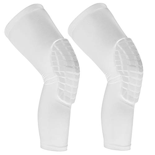 Product Cover Cantop Knee Pads Long Compression Leg Sleeves Braces for Basketball Volleyball Football and All Contact Sports, Kids Youth Adult Girls Boys Women Men, Sold as 1 Pair (2pcs)