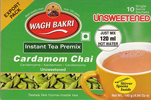 Product Cover Wagh Bakri Instant Cardamom Chai Tea Unsweetened - 10 Sachets
