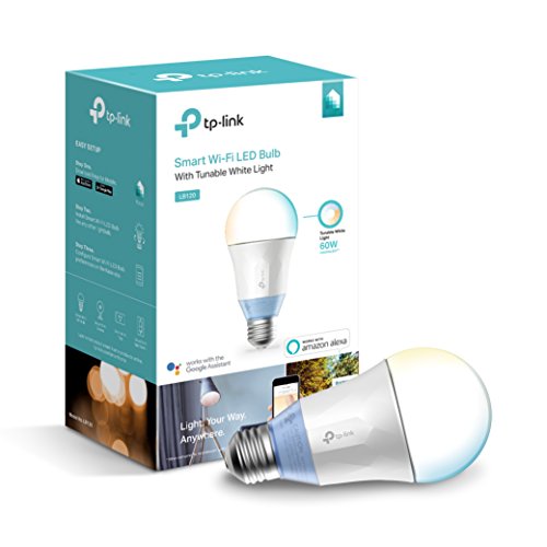 Product Cover TP-LINK LB120 Dimmable LED WiFi Smart Light Bulb, 60W Equivalent, Tunable White