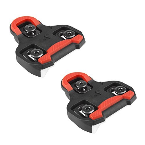 Product Cover BV Bike Cleats Compatible with Look Keo System- Indoor Cycling & Road Bike Bicycle Cleat Set