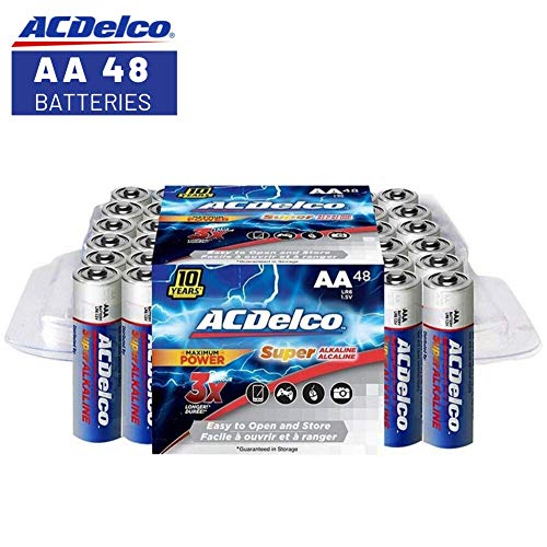 Product Cover ACDelco AA Super Alkaline Batteries in Recloseable Package, 48 Count