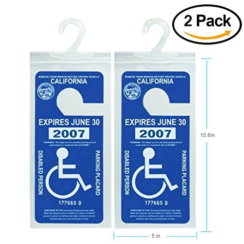 Product Cover Handicap Parking Placard Holder
