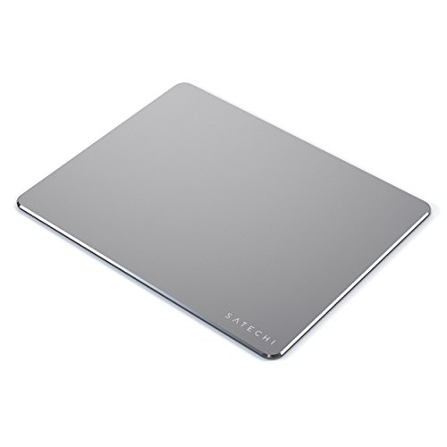 Product Cover Satechi Aluminum Mouse Pad with Non-Slip Rubber Base - Compatible with Computers, Laptops and Desktops (Space Gray)