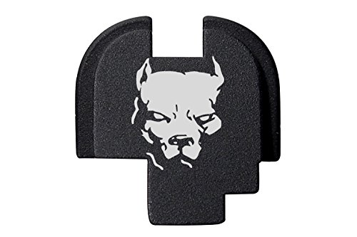 Product Cover NDZ Performance Dog Pitbull Engraved Rear Back Plate for Springfield Armory XDs 9mm .40 .45acp -Single Stack ONLY