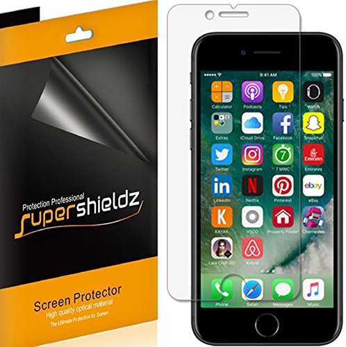 Product Cover (6 Pack) Supershieldz for iPhone 8 and iPhone 7 Screen Protector, High Definition Clear Shield (PET)