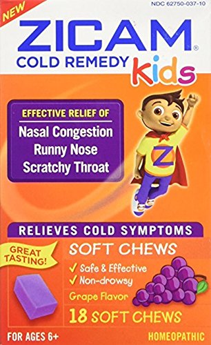 Product Cover Zicam Cold Remedy for Kids, 18 Soft Chews Each (Pack of 3)