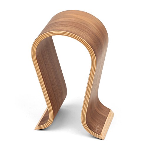 Product Cover Wood Arch Headphone Stand (Walnut Finish) TEKLINE Model: ASONA