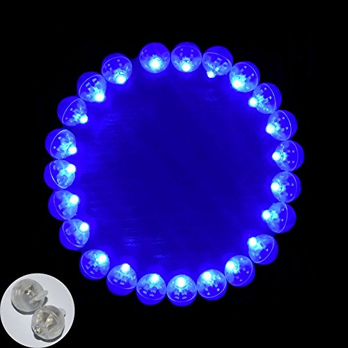 Product Cover Neo LOONS 100pcs/lot 100 X Blue Round Led Flash Ball Lamp Balloon Light Long Standby time for Paper Lantern Balloon Light Party Wedding Decoration