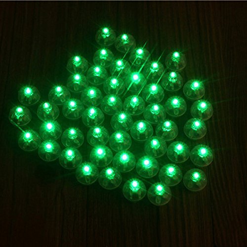 Product Cover Neo LOONS 100pcs/lot 100 X Green Round Led Flash Ball Lamp Balloon Light Long Standby time for Paper Lantern Balloon Light Party Wedding Decoration