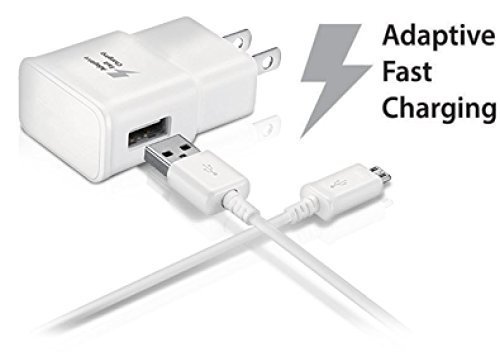 Product Cover Samsung Galaxy Tab A 10.1 (2016) Tablet Adaptive Fast Charger Micro USB 2.0 Cable Kit! True Digital Adaptive Fast Charging uses dual voltages for up to 50% faster charging!