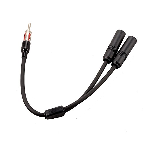 Product Cover XCSOURCE SKAA-26 1 Male to 2 Female Auto Antenna Adaptor Cable Aerial Car Stereo Radio Splitter Y Shape MA598