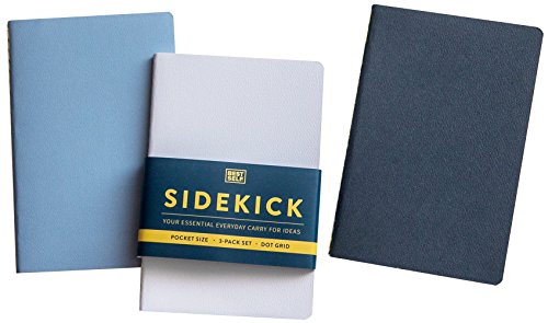Product Cover Scratch Pad - BestSelf Co. Sidekick Notebook - 3-Pack Scratch Pad, Memo Pad, Dot Grid Notepad - Easy to Carry - Detachable Sheets - Premium Ivory Paper - 52 Pages Per Notebook