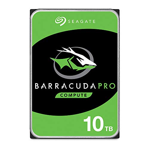 Product Cover Seagate BarraCuda Pro 10TB Internal Hard Drive Performance HDD - 3.5 Inch SATA 6 Gb/s 7200 RPM 256MB Cache for Computer Desktop PC, Data Recovery (ST10000DM0004)