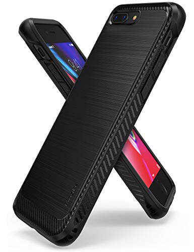 Product Cover Ringke [Onyx] [Resilient Strength] Flexible Durable Anti-Slip, TPU Defensive Case for Apple iPhone 7 Plus - Black