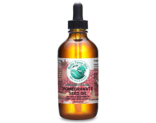 Product Cover Pomegranate Seed Oil 4 oz 100% Pure Cold-pressed Unrefined Organic - Bella Terra Oils
