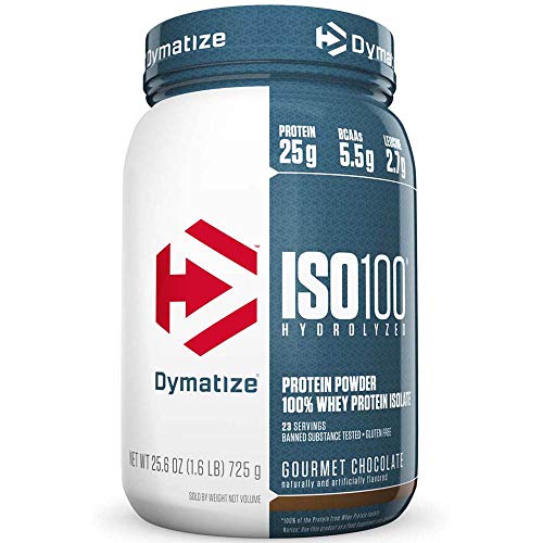 Product Cover Dymatize ISO 100 Hydrolyzed Whey Protein Isolate - Gourmet Chocolate 1.6 lbs