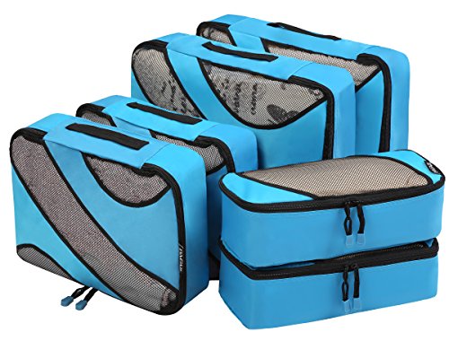 Product Cover Bagail 6 Set Packing Cubes,3 Various Sizes Travel Luggage Packing Organizers