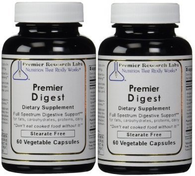 Product Cover Premier Research Labs Premier Digest Dietary Supplement, 60 capsules (2 Pack)