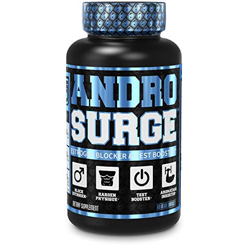 Product Cover ANDROSURGE Estrogen Blocker for Men - Natural Anti-Estrogen, Testosterone Booster & Aromatase Inhibitor Supplement - Boost Muscle Growth & Fat Loss - DIM & 6 More Powerful Ingredients, 60 Veggie Pills