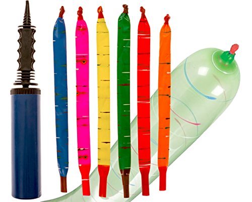 Product Cover 100-Pack of Rocket Balloons with Pump - Party Pack