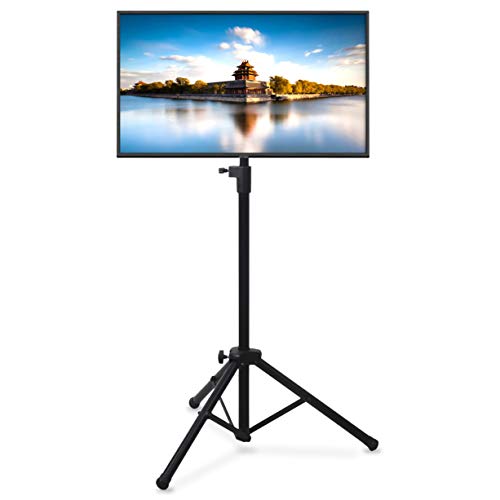 Product Cover Pyle Premium LCD Flat Panel TV Tripod, Portable TV Stand, Foldable Stand Mount, Fits LCD LED Flat Screen TV Up To 32