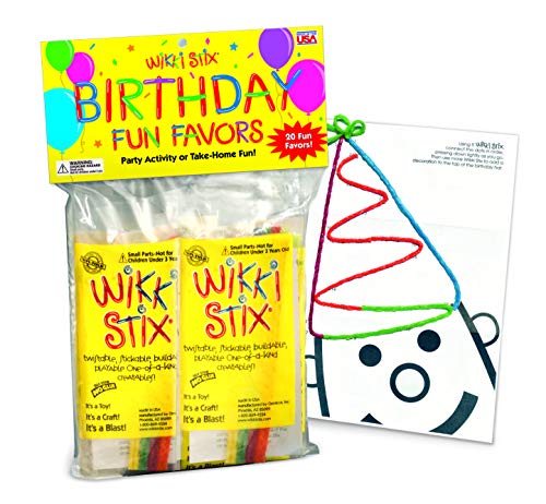 Product Cover WikkiStix Birthday Fun Favors, Pack of 20 Molding & Sculpting Sticks