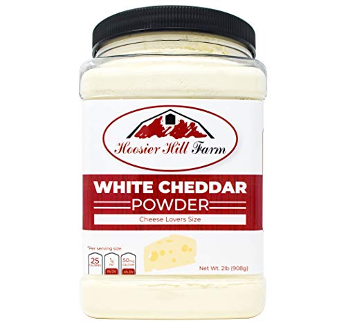 Product Cover Hoosier Hill Farm White Cheddar Cheese Powder, Cheese Lovers Gluten Free 2 lb Size