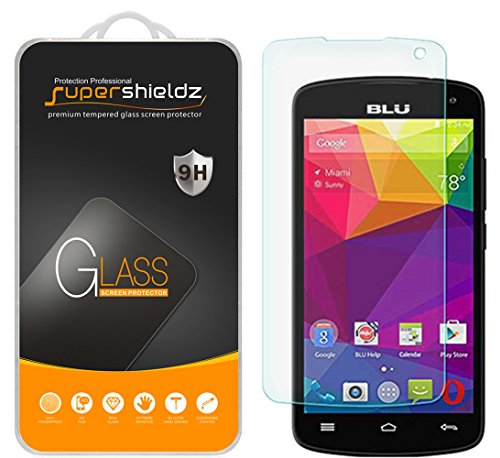 Product Cover (2 Pack) Supershieldz for BLU Studio X8 HD 5.0 inch Tempered Glass Screen Protector, Anti Scratch, Bubble Free