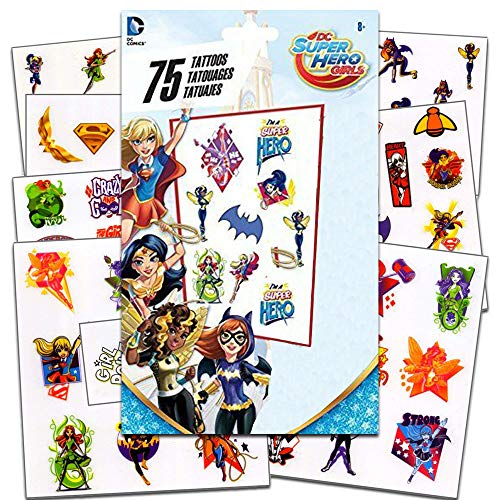 Product Cover DC Super Hero Girls - 75 Assorted Temporary Tattoos