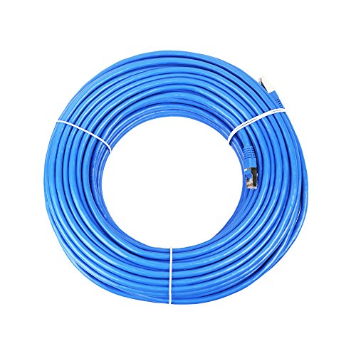 Product Cover J-Tech Digital 150 Ft Solid 23AWG Cat 6 Unshielded (UTP) Ethernet Cable 100% Pure Copper High Performance Customized for Video and Audio Transfer(150ftCAT6)