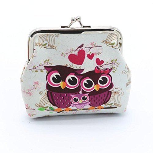 Product Cover Mikey Store Women Lady Retro Vintage Owl Small Wallet Hasp Purse Clutch Bag