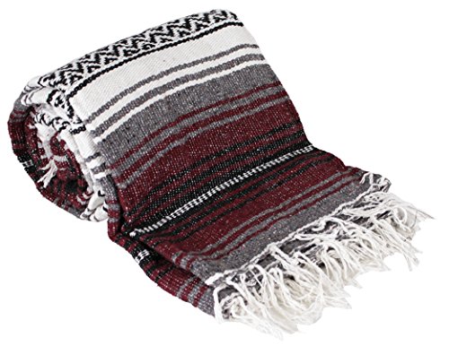 Product Cover Canyon Creek Authentic Mexican Yoga Falsa Blanket (Burgundy)