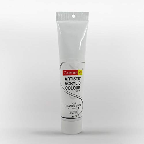 Product Cover Camlin Kokuyo Artist Acrylic Colour Tubes 120ml Titanium White 423