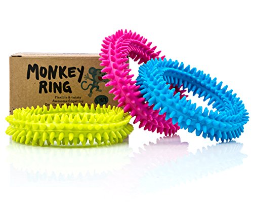 Product Cover Spiky Sensory Ring/Bracelet Fidget Toy (Pack of 3) - BPA/Phthalate/Latex-Free - Fidgets Toys/Stress Rings for Children and Adults - by Impresa