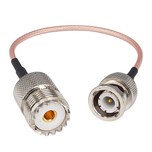 Product Cover UHF SO239 Female to BNC Male Coax RF UHF VHF Radio Coaxial Antenna Cable Mobile to Base Antenna Cord 5.9 inch