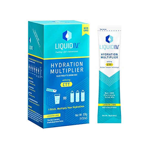 Product Cover Liquid I.V. Hydration Multiplier, Electrolyte Powder, Easy Open Packets, Supplement Drink Mix (96)